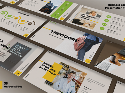 Business Presentation Template app branding design digital graphic design ui ux