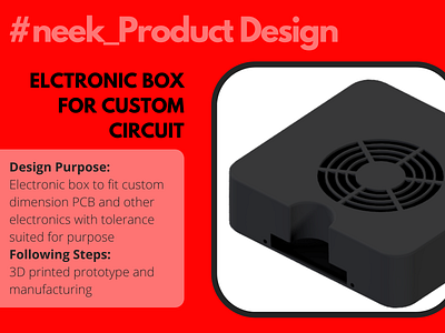neek_Electronic Box 3d design product design