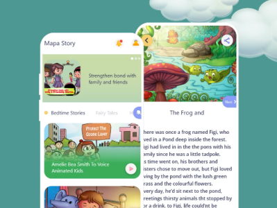 Want stories to guide your kid's sleep..here it is. animation design illustration logo ui