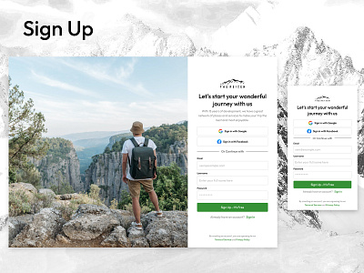 Sign Up - Challenge Daily UI - 001 001 challenge daily ui dailyiu dailyui design sign up signup ui uidesign webdesign