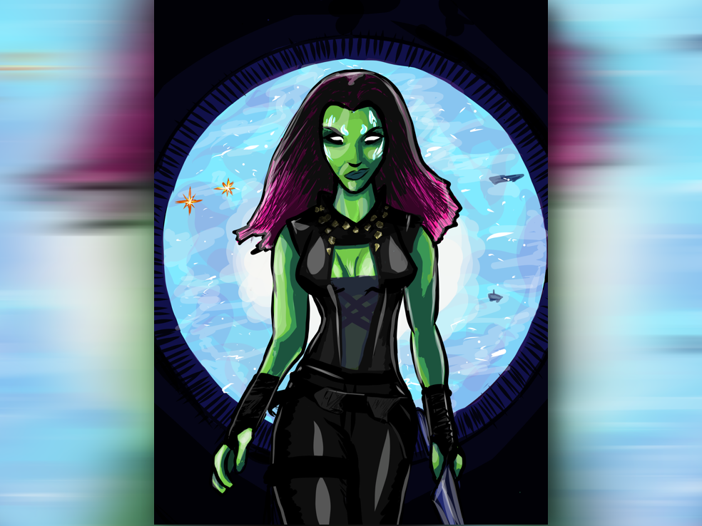 Gamora Illustration Guardians Of The Galaxy Art By Carlos Arana On