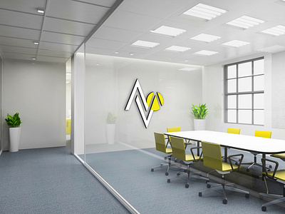 Office Logo 3d branding business design graphic design logo minimal mockup office office logo ui