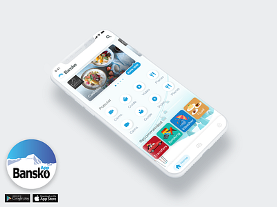 bansko app v1.1 app branding design ui ux vector