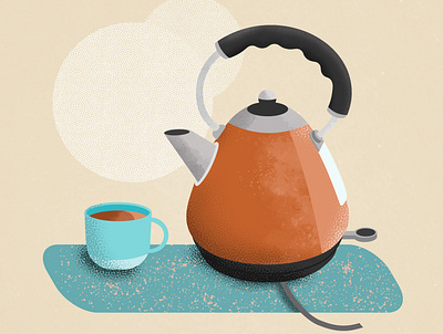 Cup of tea illustration illustration