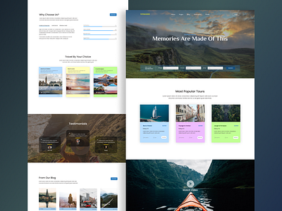 Travel Website Landing Page