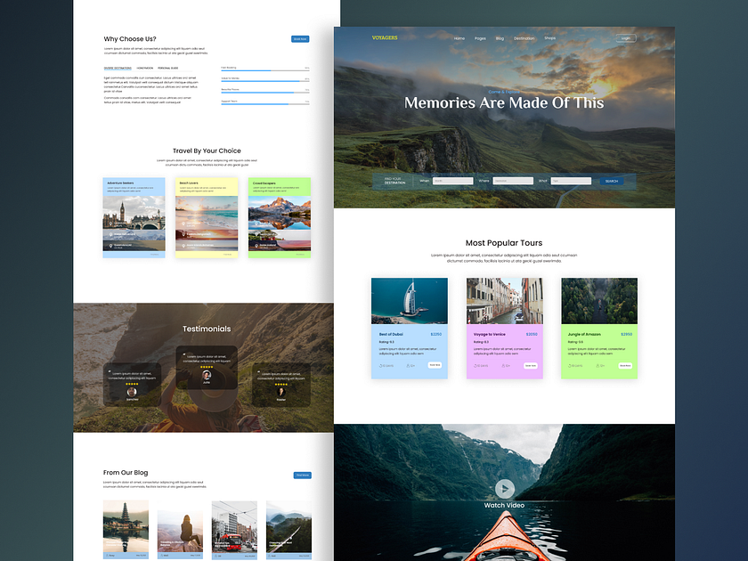 Travel Web Template designs themes templates and downloadable graphic