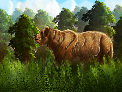 Bear Digital Art animalart animation design digital digitalart digitralpaintaing illustration photoshop