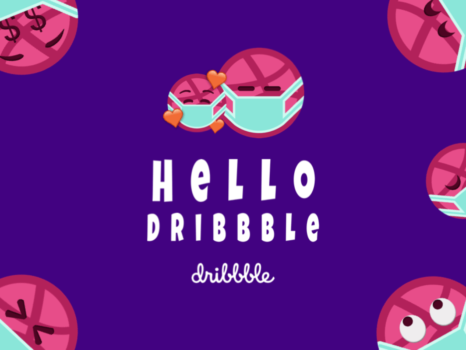 Hello Dribbble! animation hello dribble illustration principle app