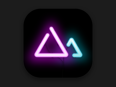 Darkroom 3.0 App Icon app darkroom icon neon