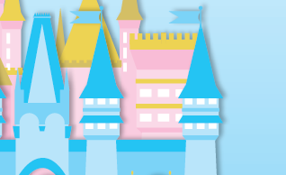 castle castle cute flags illustration illustrator princess vector