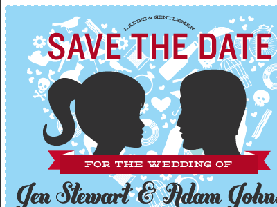 save the date illustration invites vector wedding