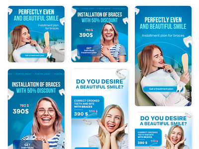 Dentist social media posts | banner ads banner ads dentist dentistry design facebook ads graphic design instagram social media design social media post