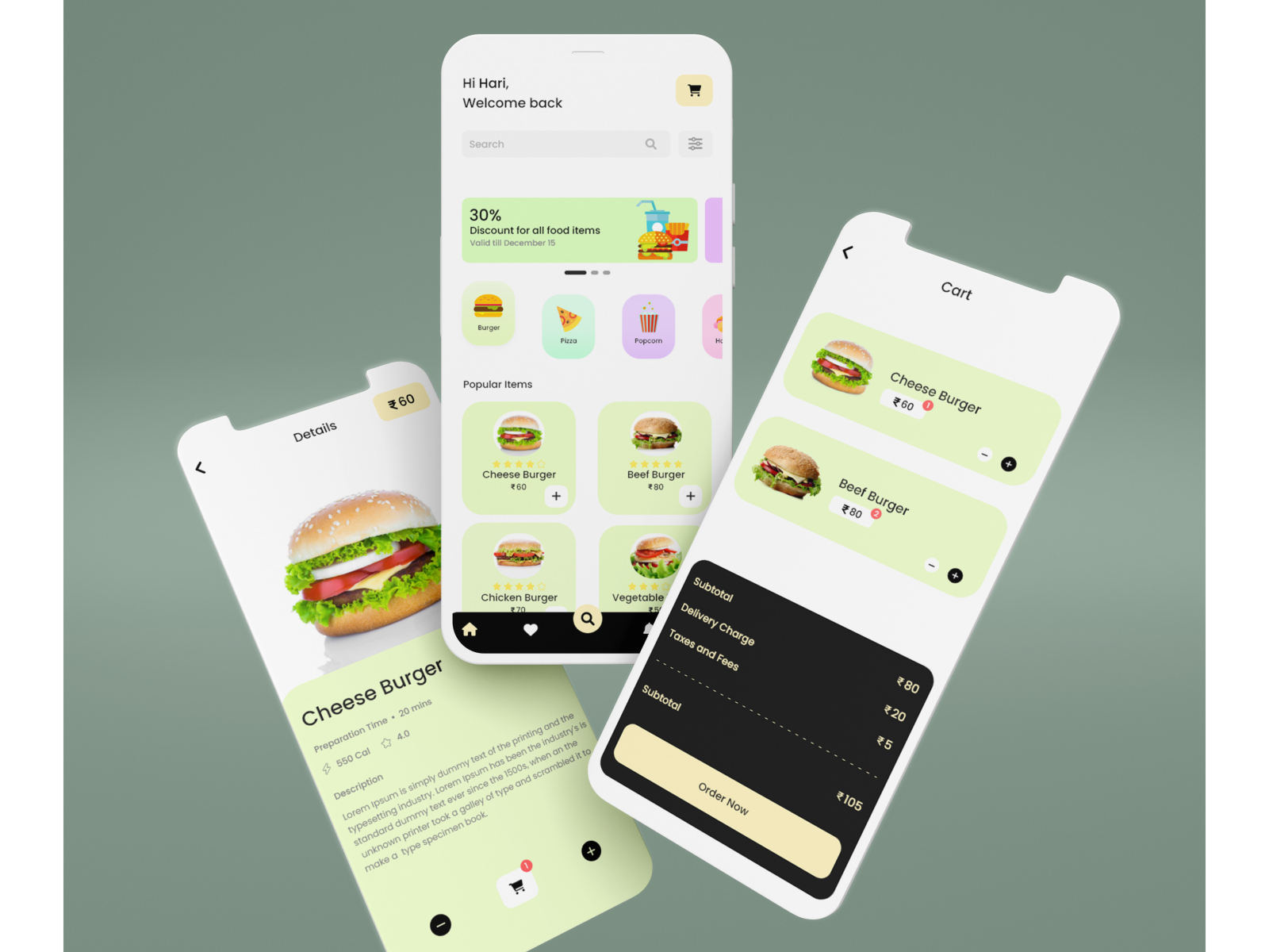 Restaurant Mobile App Ui Design By Ha Ri On Dribbble