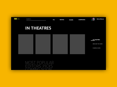 IMdb Redesign imdb movie movies redesign ui web