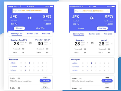 Flight Booking app booking flight invision ios plane travel ui ux