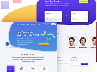 Cryptocurrency Landing Page