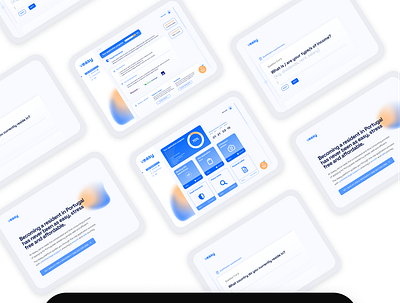 Veasy, SaaS product for visa and residency processing app branding graphic design typography ui