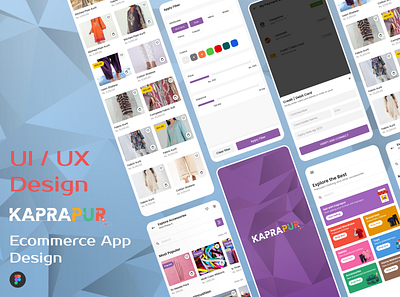 An E-commerce Mobile Application UI/UX design app branding design graphic design ui