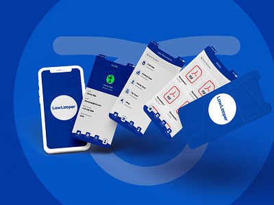 LawLooper app design graphic design ui