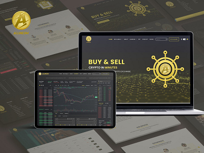 ALLINEUM CRYPTO COIN WEBSITE DESIGN app branding design graphic design ui