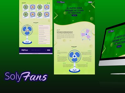 NFT SolyFans Landing Page crypto design graphic design landing page meta nft route map ui ux