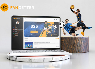 FANGETTER games platforms sports ui ux website design