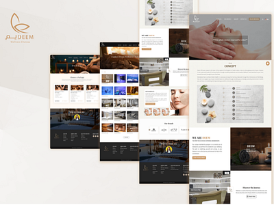 DEEM SPA branding design graphic design landing page ui ux web pages website design