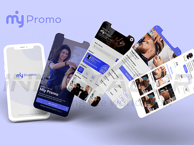 MiPromo Mobile Application app design landing page mobie ui