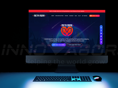 Metamona Website Landing Page branding design graphic design landing page ui ux