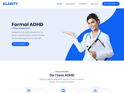 Klarity Website Landing Page