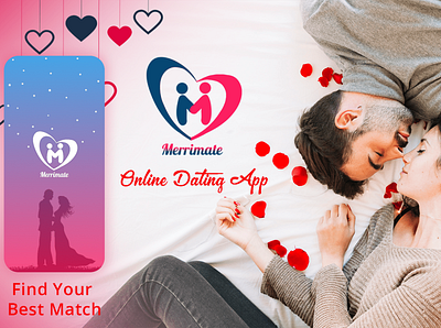 Merrimate Online Dating App app design graphic design landing page ui ux