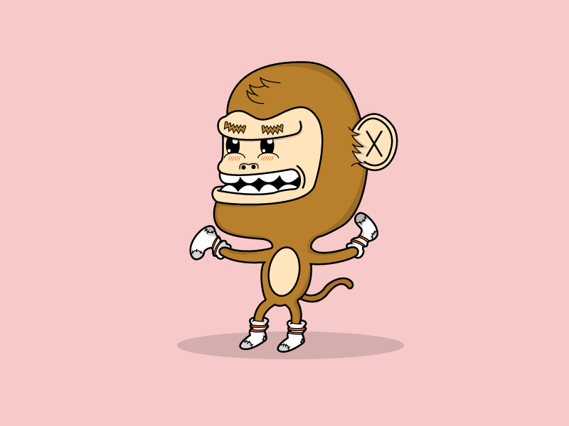 Sock Monkey... by Jerome Gaston on Dribbble