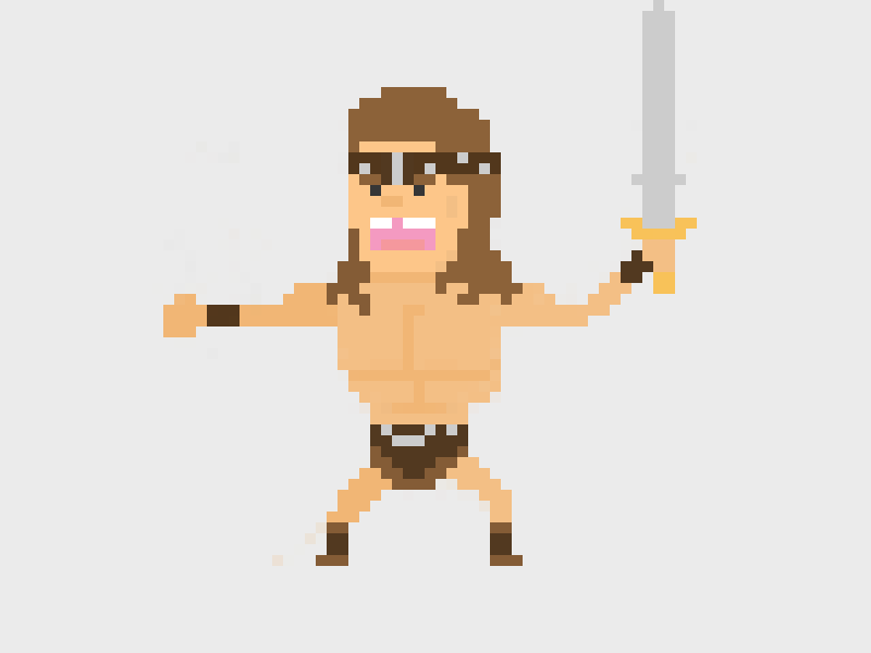 Throwback: Conan The Barbarian 80s 8bit arnold barbarian conan pixel pixel art schwarzenegger throwback