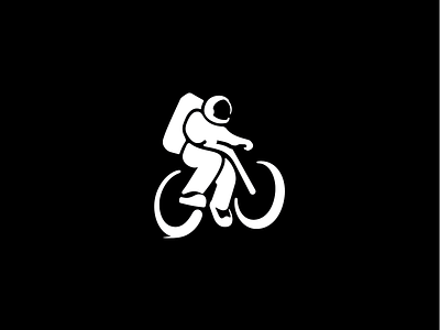 rocketbike identity W/B astronaut bicycle branding design futurecommanddesignoffice identity illustration japan logo logoinspiration outspace symbol vector