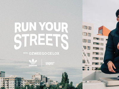 RUN YOUR STREETS - Adidas | Snipes DE - Banner adidas branding design futurecommanddesignoffice japan logo snipes vector