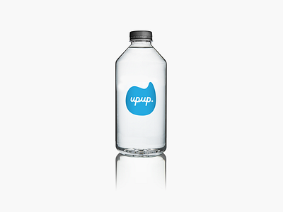 upup juice bar | cafe bottle mockup