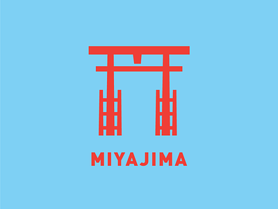 Miyajima Otorii buddhism design futurecommanddesignoffice hiroshima illustration logo miyajima otorii shrine vector