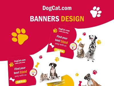 Banners Animals arte banner branding design flyer graphic design illustration logo vector