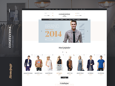 Constantine_homepage brand cloth e commerce fashion html psd shop store template uiux