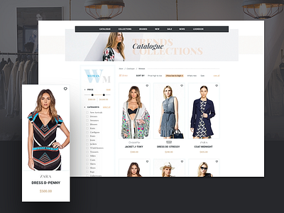 Constantine_сatalog brand cloth e commerce fashion html psd shop store template uiux