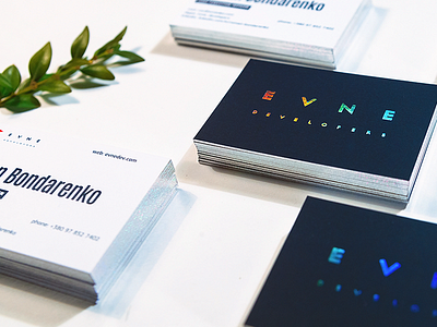 Evne Developers Cards1 art branding card dark design direction graphic identity minimal modern