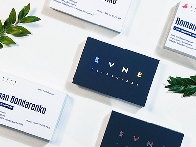 Evne Developers Cards2 art branding card dark design direction graphic identity minimal modern