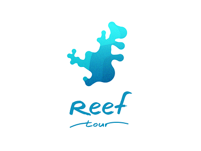 Reef tour agency branding coral logo logotype reef tour travel