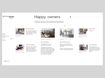 Home_reviews & subscribe animation clean designer furniture interaction landing liquid liquidmotion ui ux web design