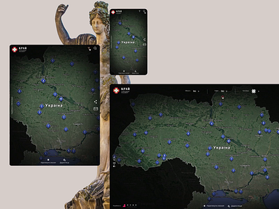 Krai_search after effects animation evne history map showplace tourism ui ukraine ux web design