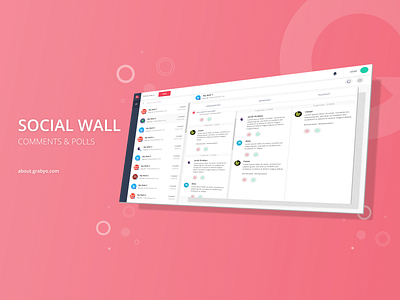 Grabyo Social Wall dashboard grabyo product social wall ui ui ux ui app web app web platform