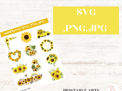 sunflower sticker