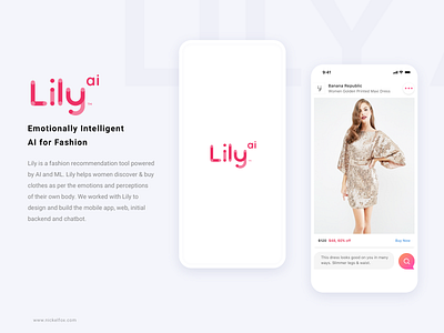 Lily ai android animation app app design clean design fashion icons illustration ios iphone logo minimal screen search typogaphy ui ux website