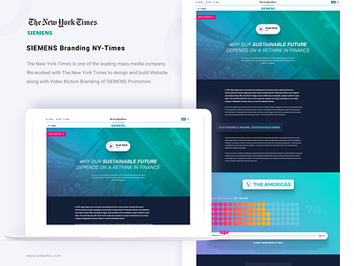 SIEMENS - Newyork Times android animation app app design branding branding design clean colour gradient graphic hero ios iphone macbook minimal nytimes tabs typography web website