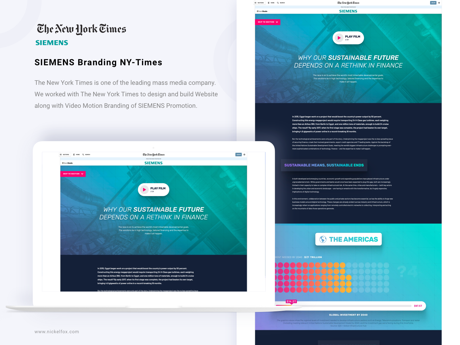 Siemens Newyork Times By Nickelfox On Dribbble